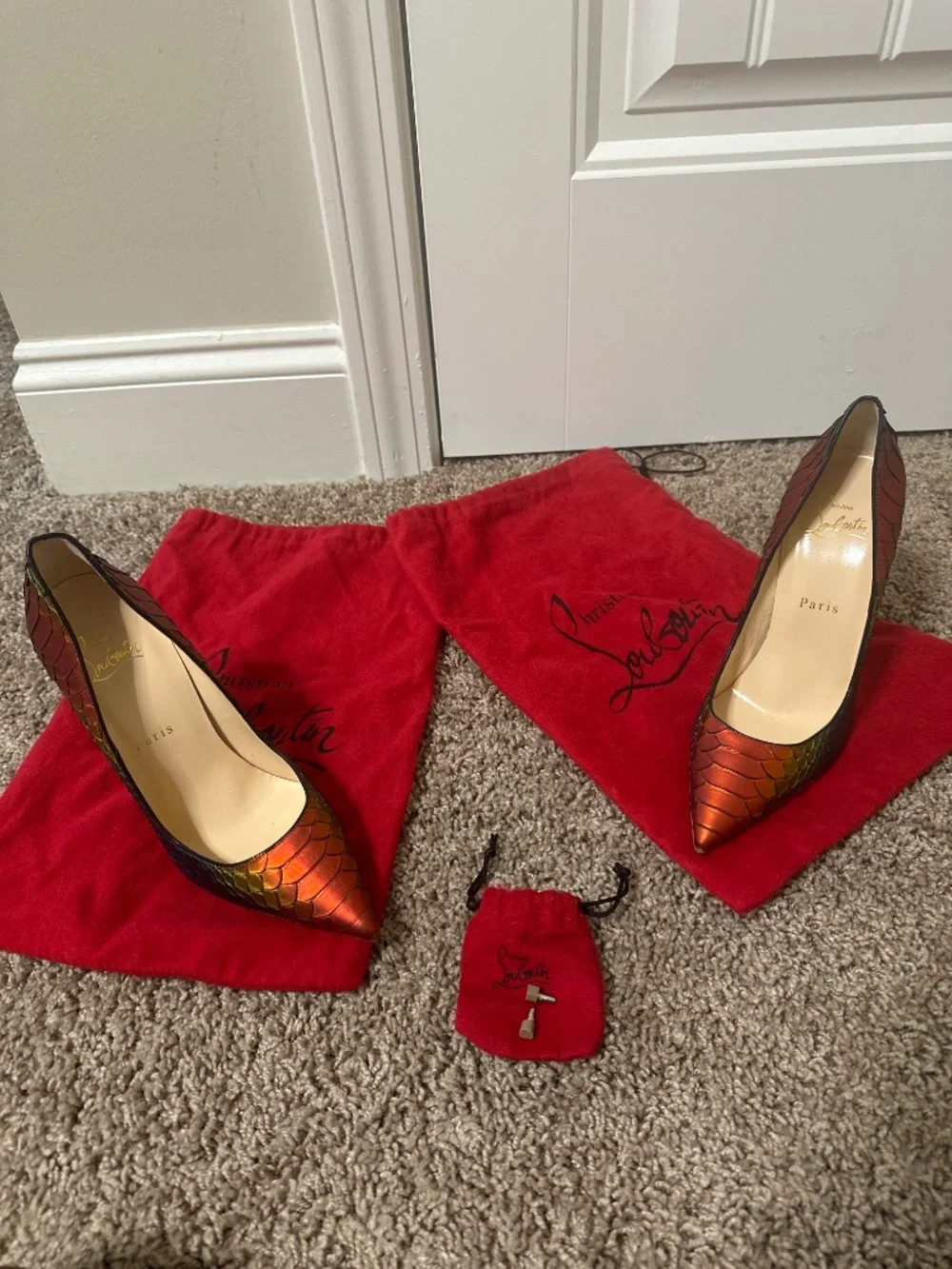 RARE NEW Christian Louboutin Python 